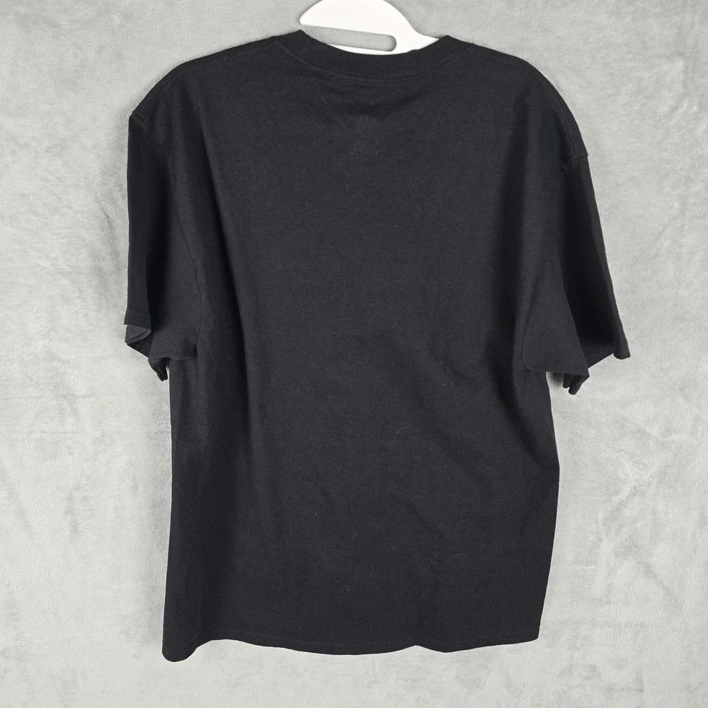 Nfl New Orleans Saints Black T-shirt‎ Hanes Size Large